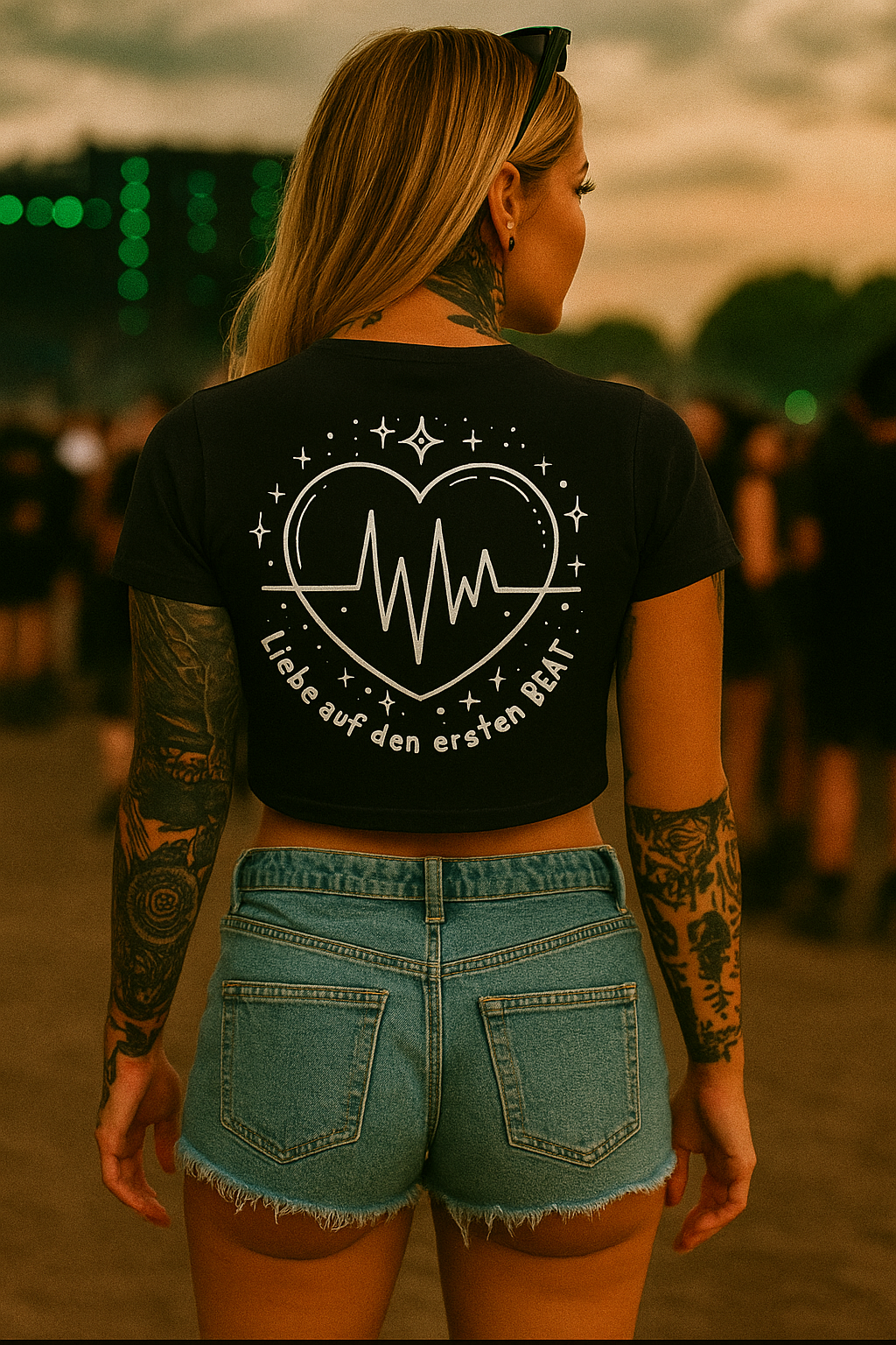 LIEBE auf den ersten BEAT - Cropped Tee