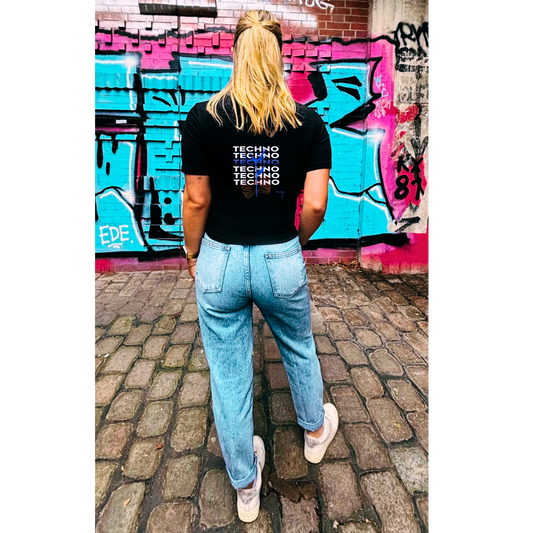 Techno Flower - Cropped Tee