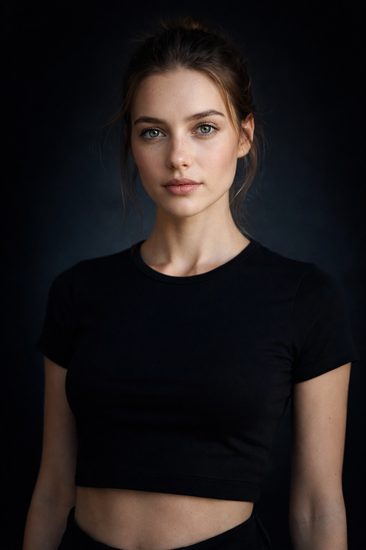 Techno Flower - Cropped Tee