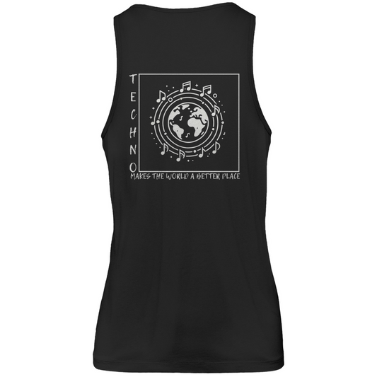 Men's premium tank top TECHNO MAKES THE WORLD