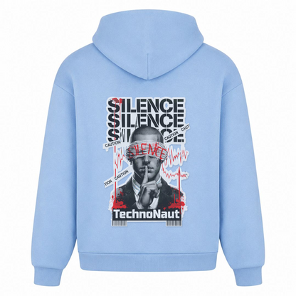 SILENCE - Oversized Hoodie - powder blue - Rueckseite