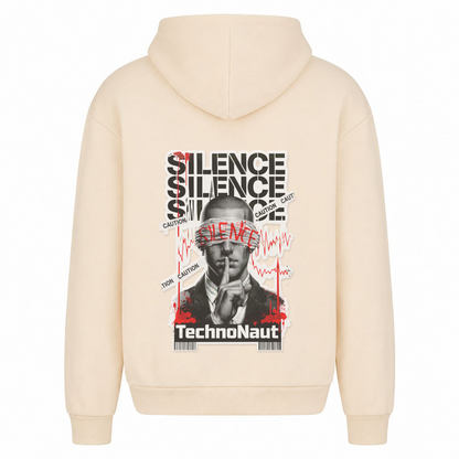 SILENCE - Oversized Hoodie - White Sand - Rueckseite