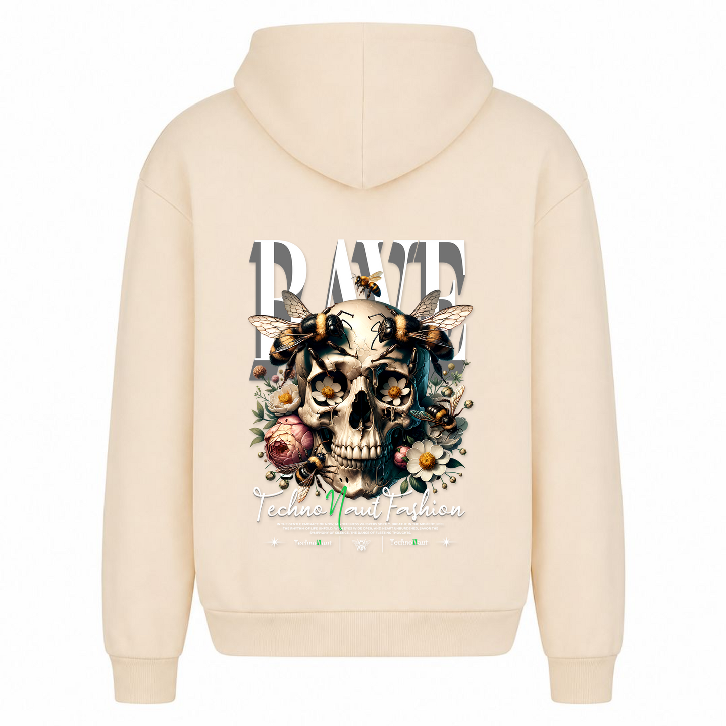 Honey & Bee - Oversized Hoodie - White Sand