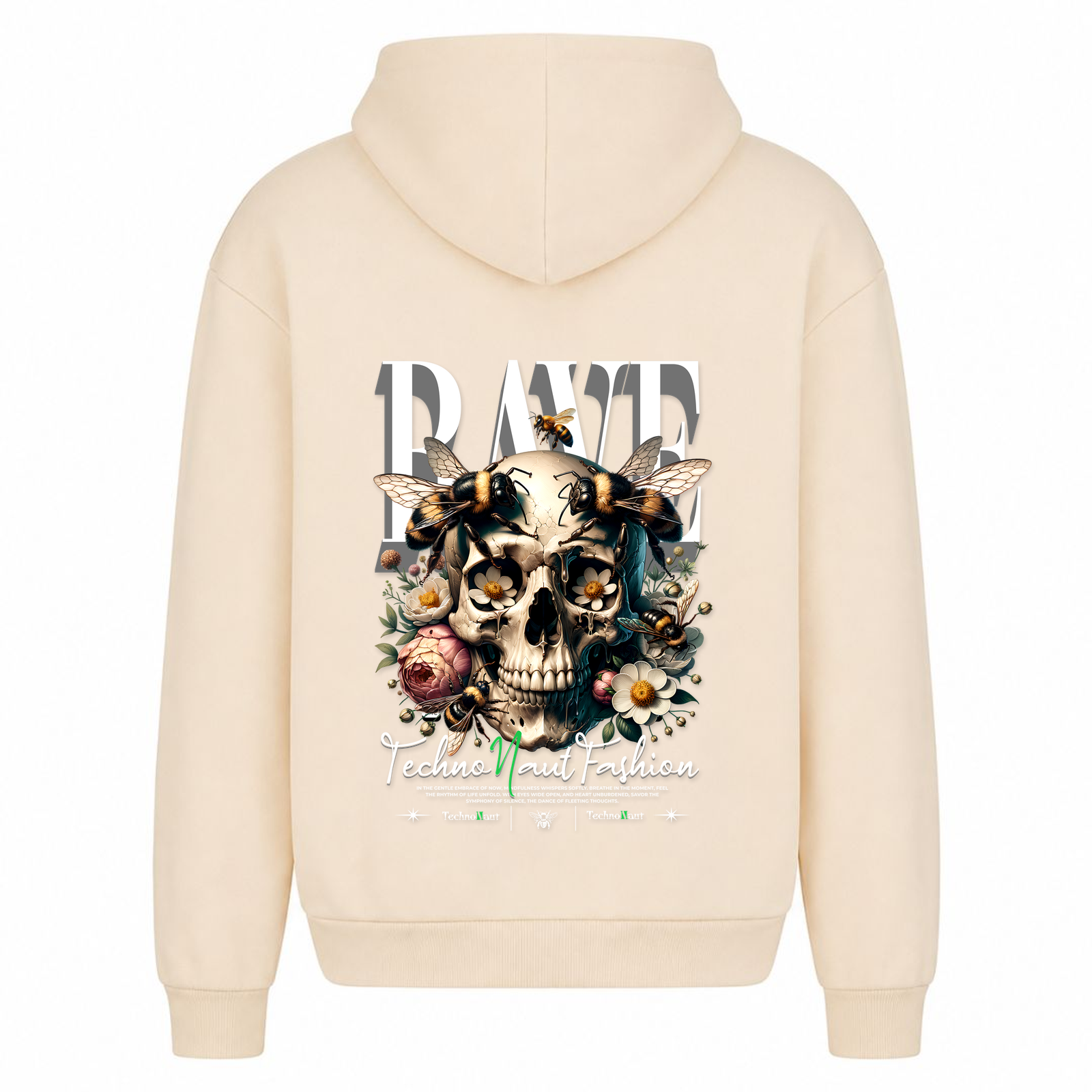 Honey & Bee - Oversized Hoodie - White Sand