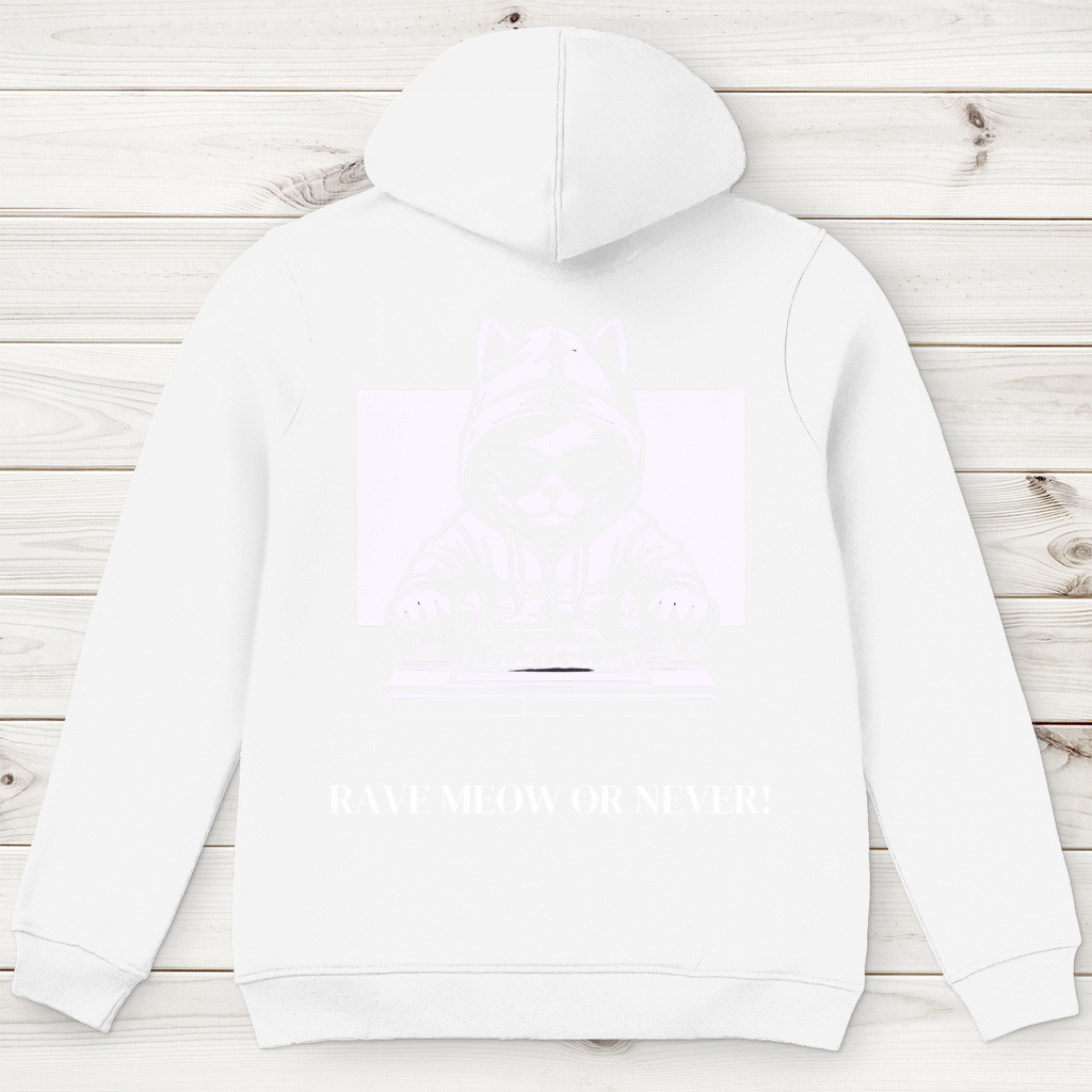 Men's Premium Organic Hoodie Rave Meow