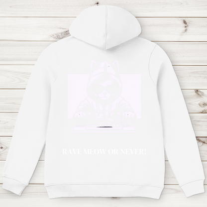 Men's Premium Organic Hoodie Rave Meow