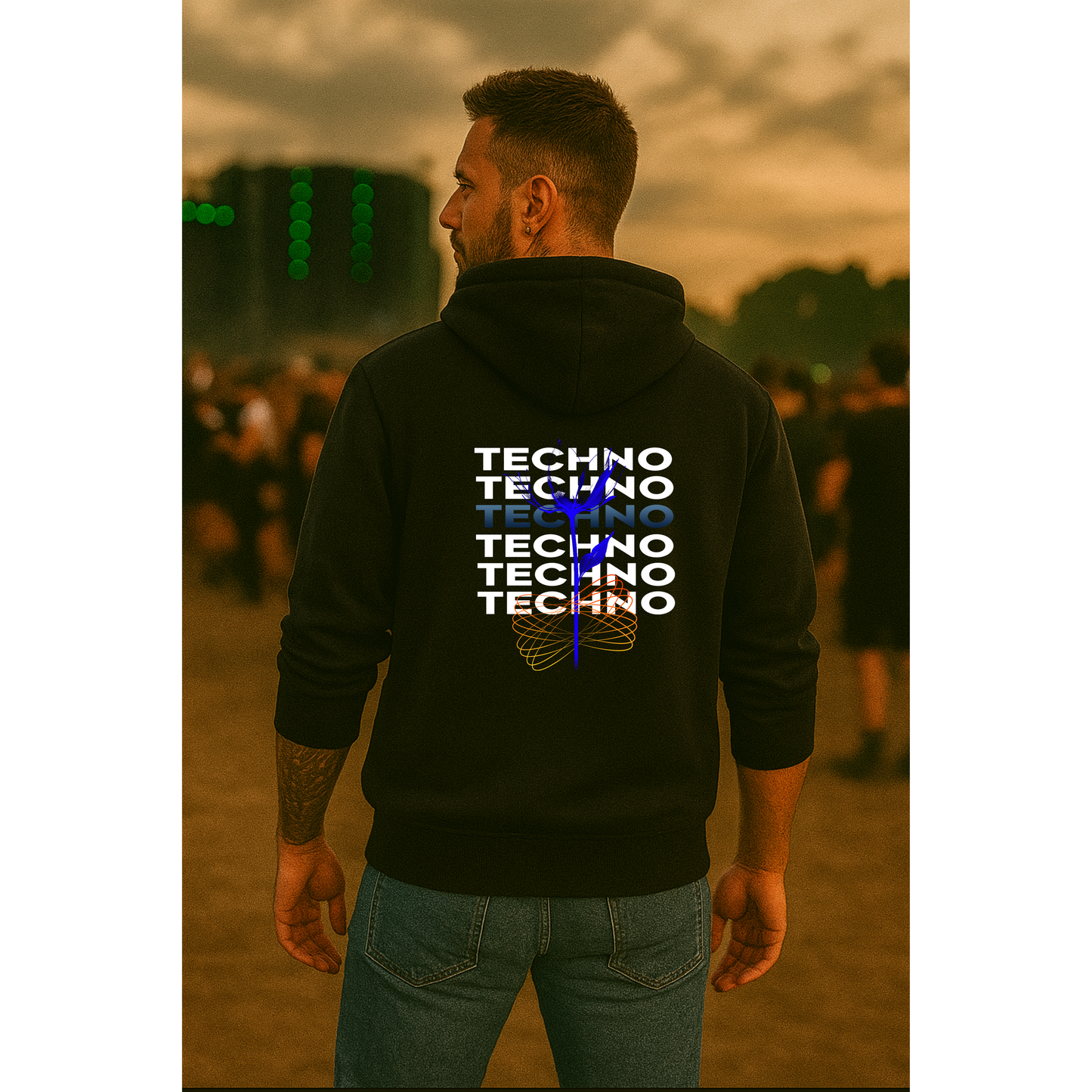 Techno Flower -  Hoodie