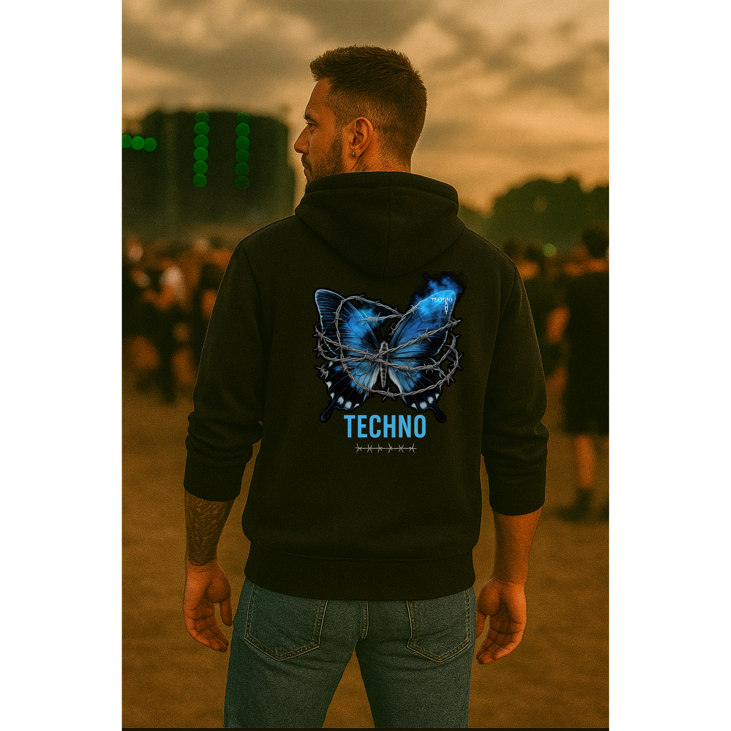 Techno Butterfly - Hoodie