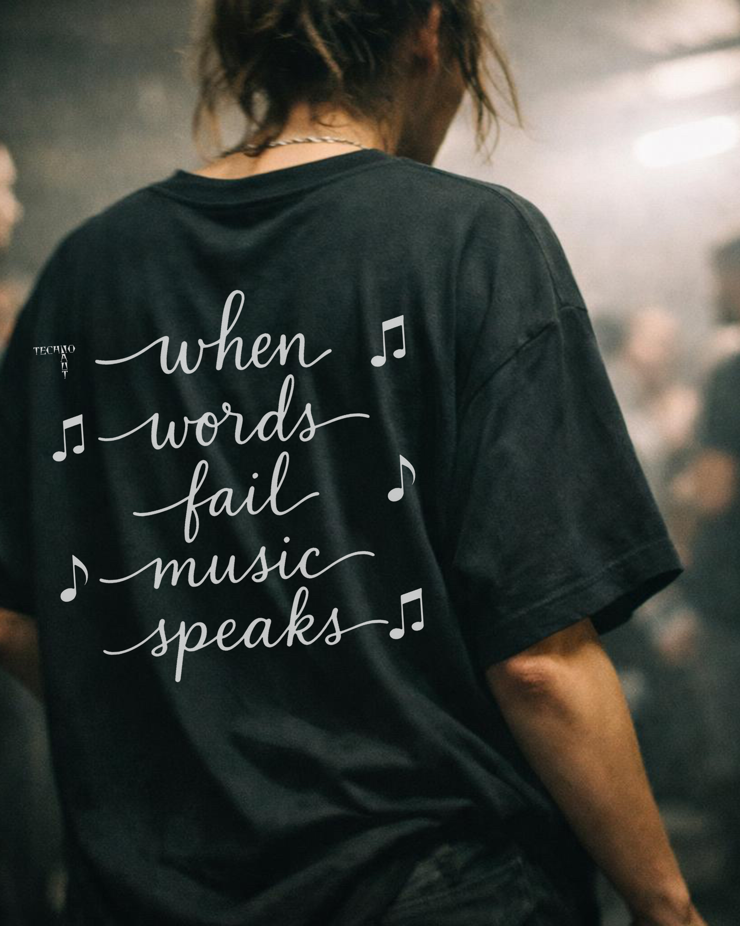 When words fail, music speaks - Oversized Shirt