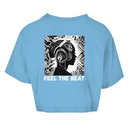 Women's oversize crop top FEEL THE BEAT