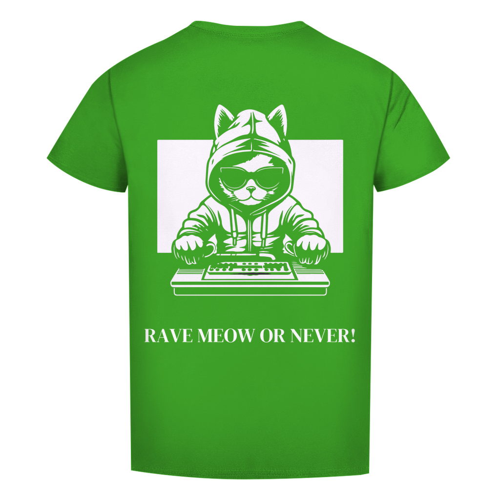 Men's Premium Organic T-Shirt Rave Meow