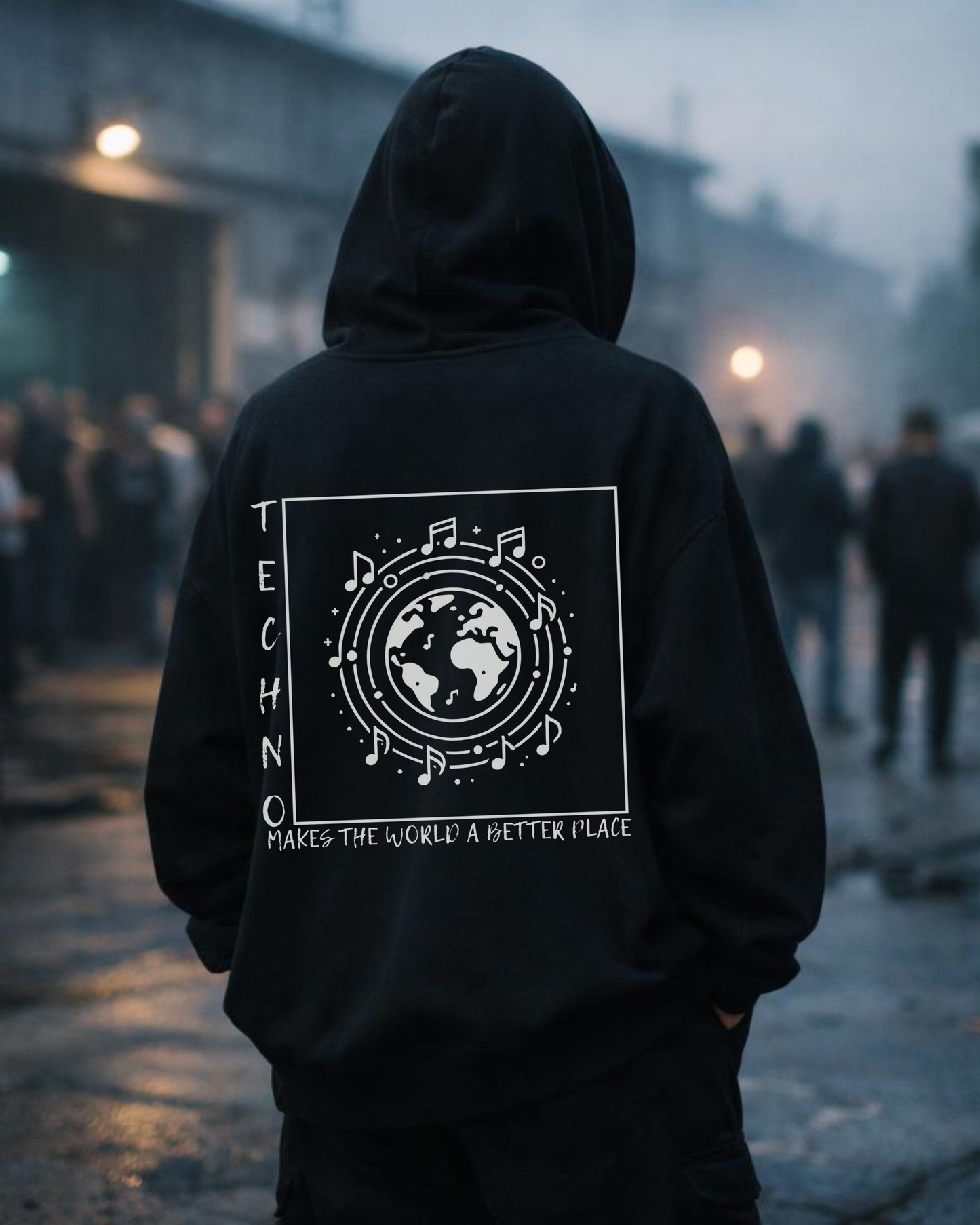 Techno makes the World a better Place - Oversized Hoodie