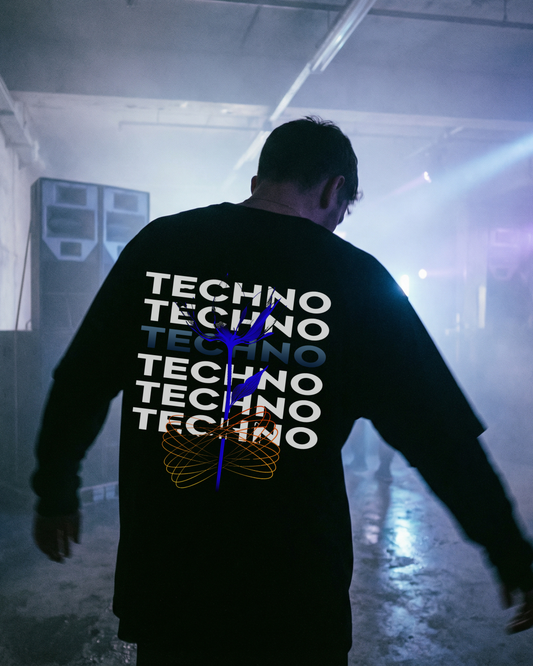 Techno Flower - Oversized Shirt