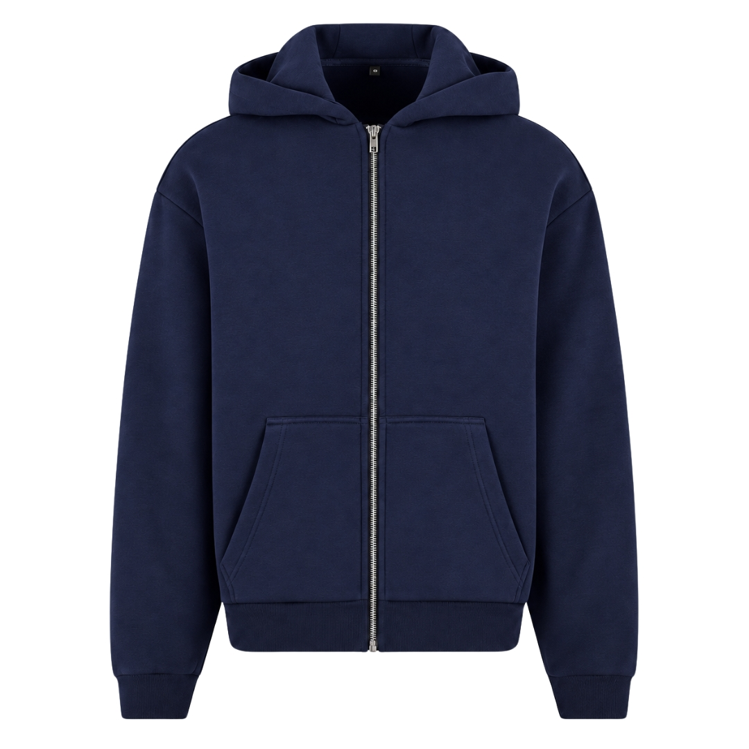 Honey & Bee - Oversized Zipper - Navy