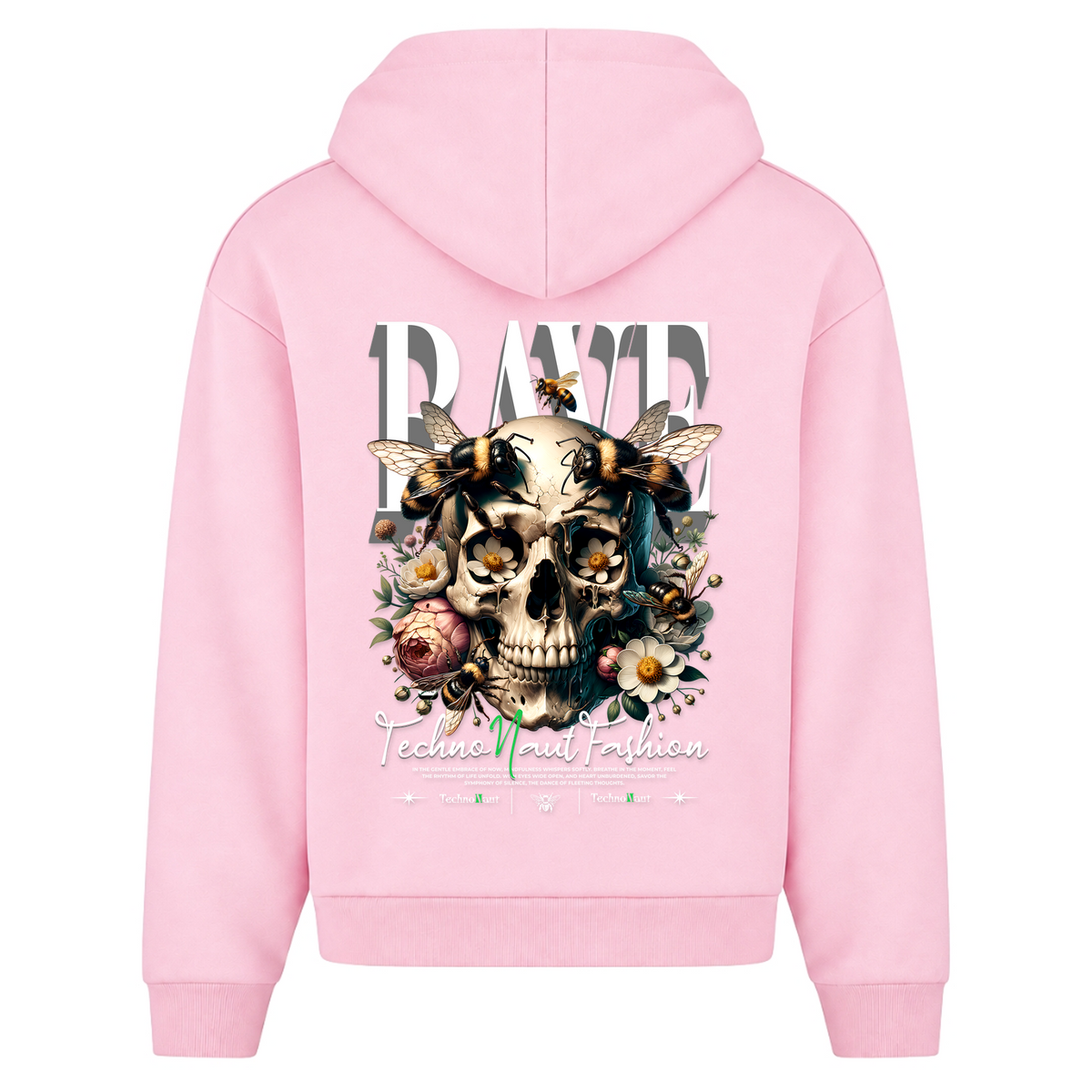 Honey & Bee - Oversized Zipper - Soft Pink - Rueckseite