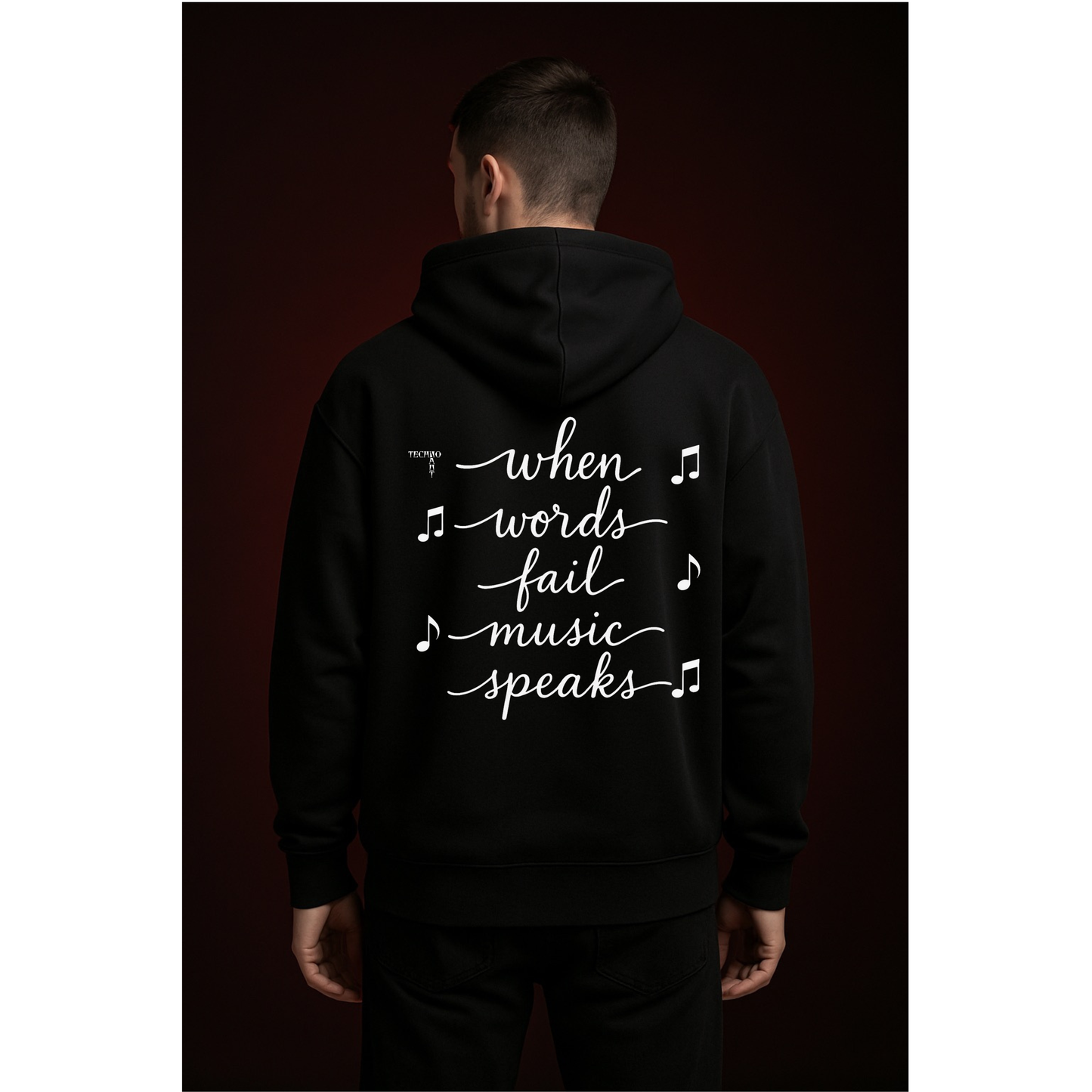 When words fail, music speaks - Oversized Hoodie