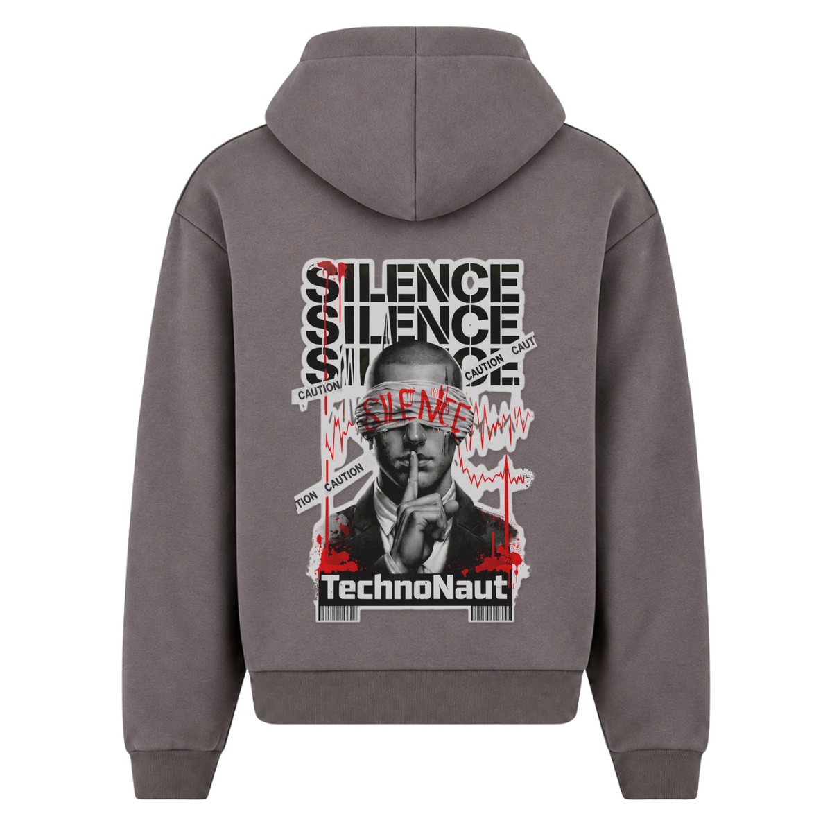 SILENCE - Oversized Zipper - Magnet - Rueckseite