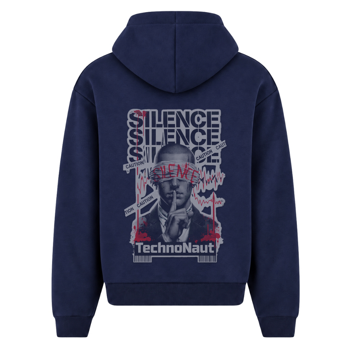 SILENCE - Oversized Zipper - Navy - Rueckseite