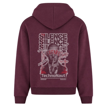 SILENCE - Oversized Zipper - Plum Purple - Rueckseite
