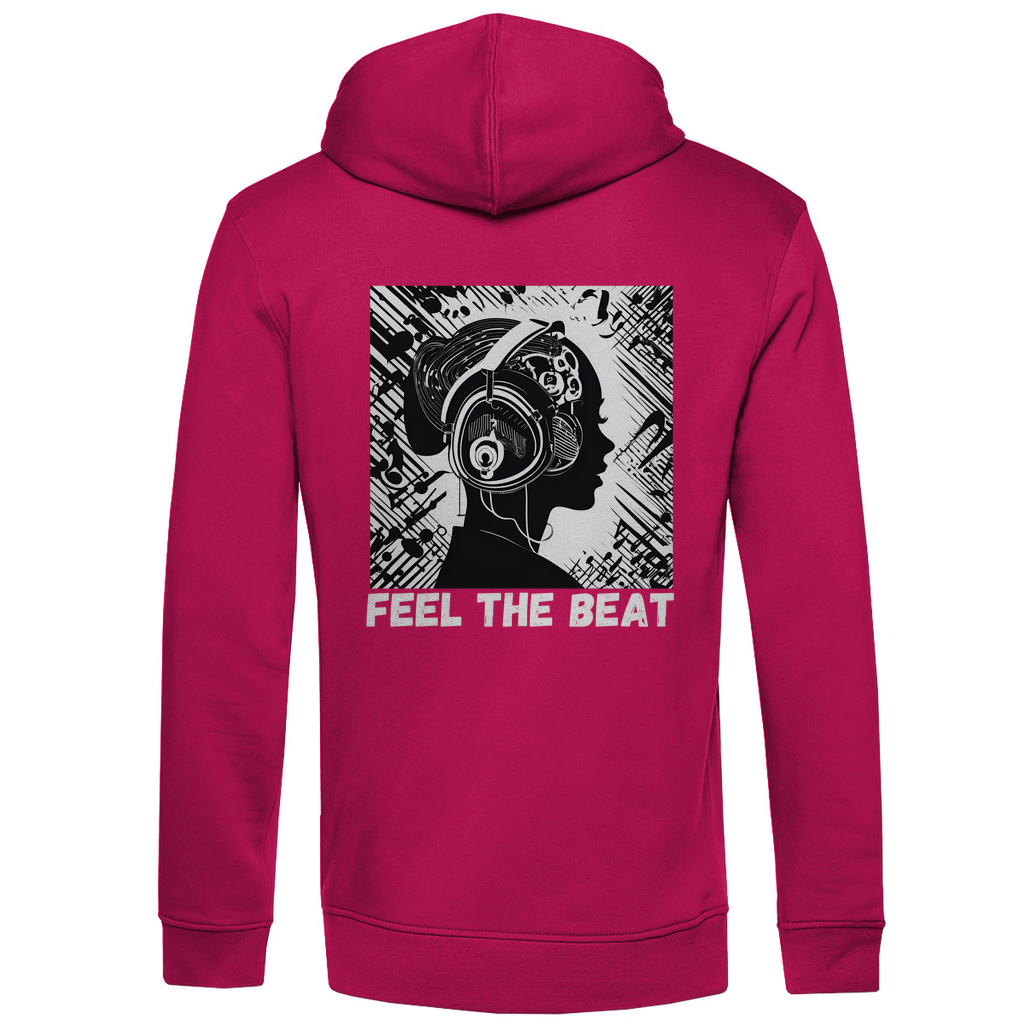 Men's premium organic hoodie FEEL THE BEAT