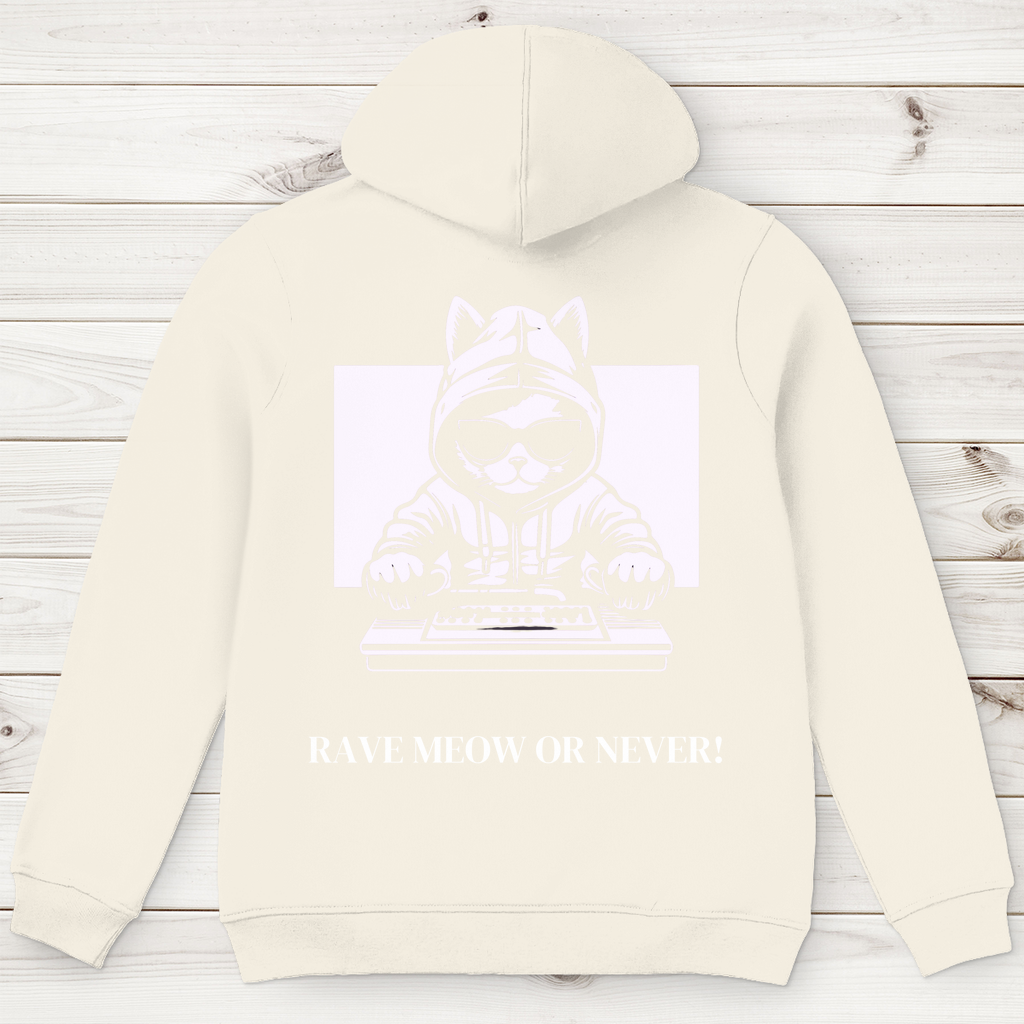 Men's Premium Organic Hoodie Rave Meow