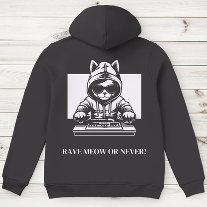 Men's Premium Organic Hoodie Rave Meow