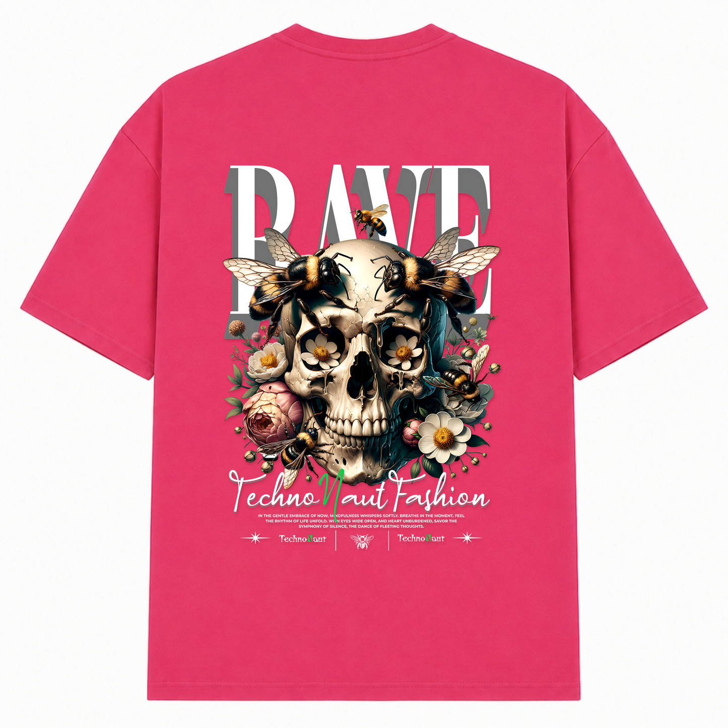 Honey & Bee -  Oversized Shirt - Hibiskus Pink