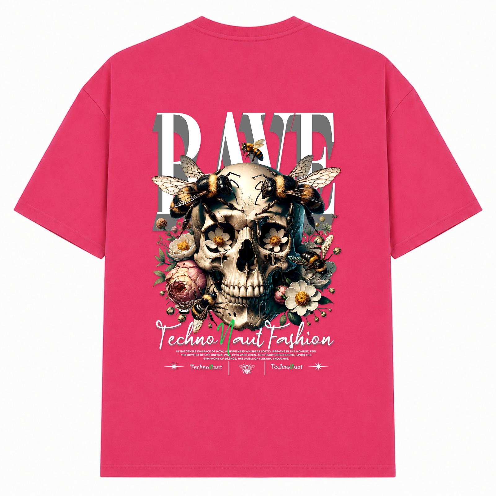 Honey & Bee -  Oversized Shirt - Hibiskus Pink