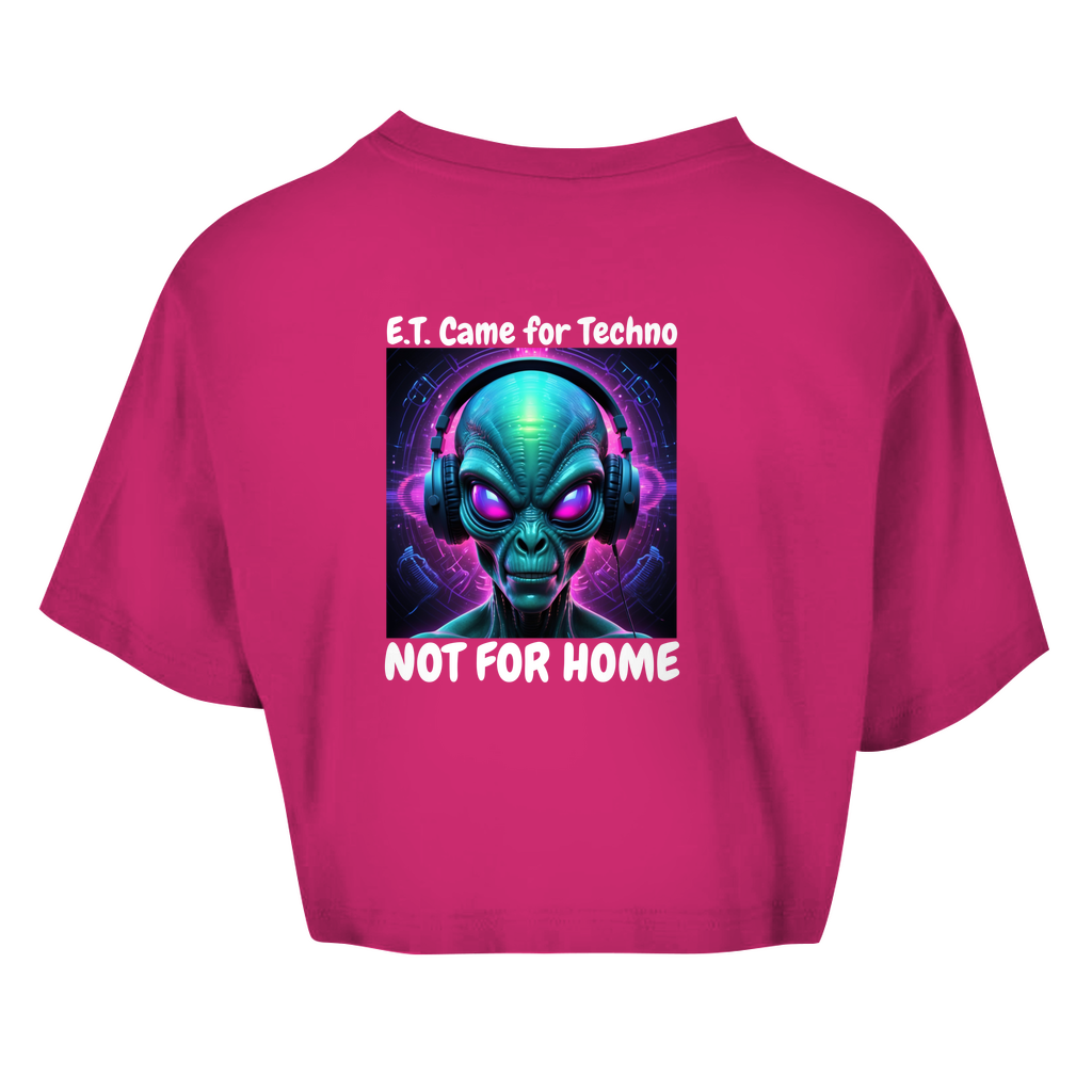 E.T. CAME FOR TECHNO - CROP TOP