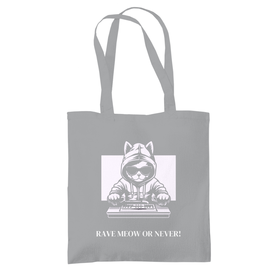 Rave Meow tote bag