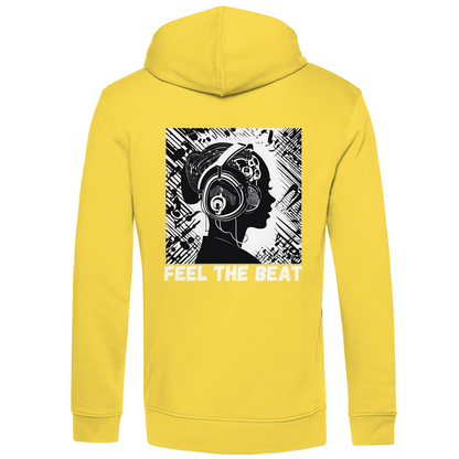 Men's premium organic hoodie FEEL THE BEAT