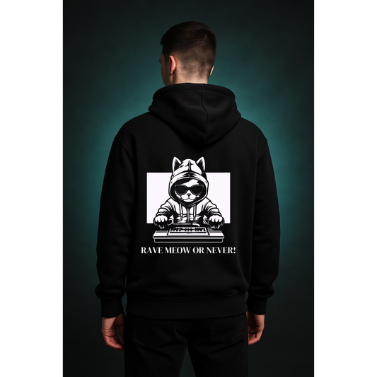 RAVE MEOW OR NEVER! - Oversized hoodie