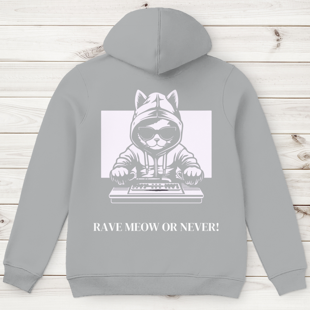 Men's Premium Organic Hoodie Rave Meow