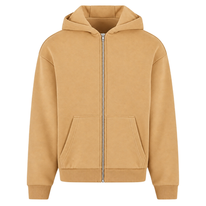 Flower - Oversized Zipper - U. Beige