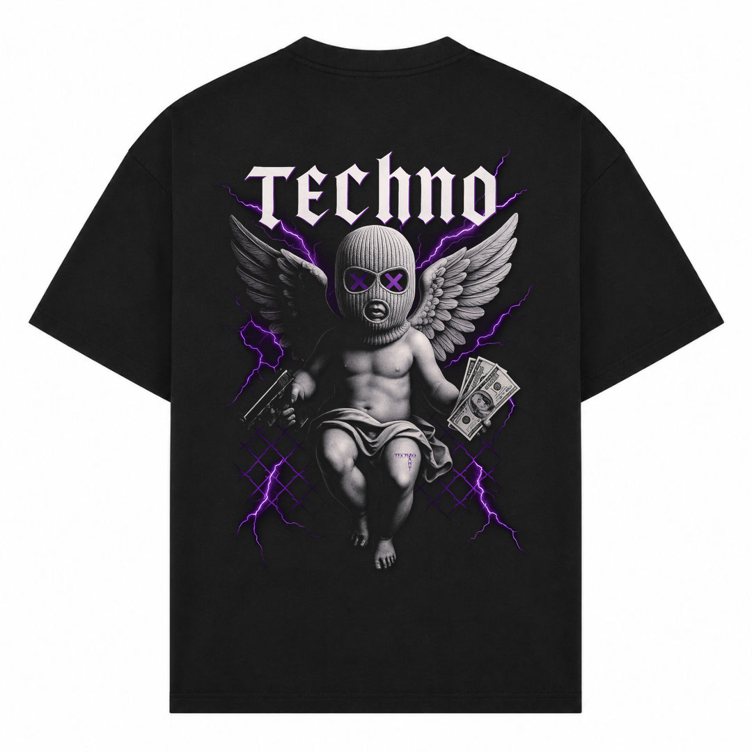 Bad Angel - Oversized Shirt - Schwarz