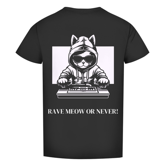 T-shirt bio premium pour homme Rave Meow