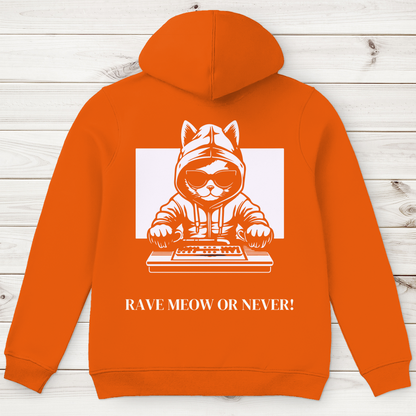 Men's Premium Organic Hoodie Rave Meow