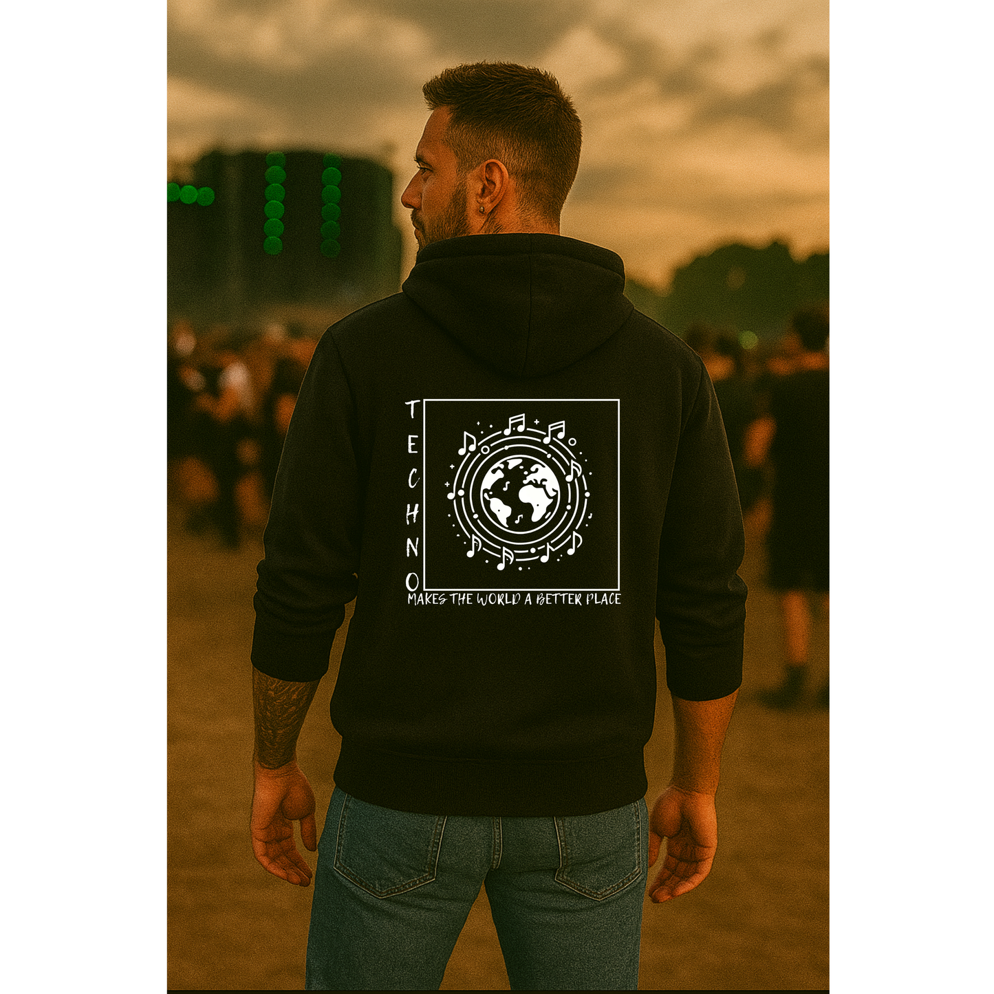 Techno makes the World a better Place -  Hoodie
