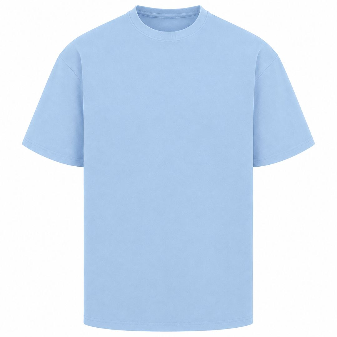 When Words Fail... - Oversized Shirt - powder blue