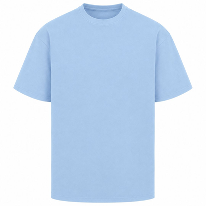 When Words Fail... - Oversized Shirt - powder blue