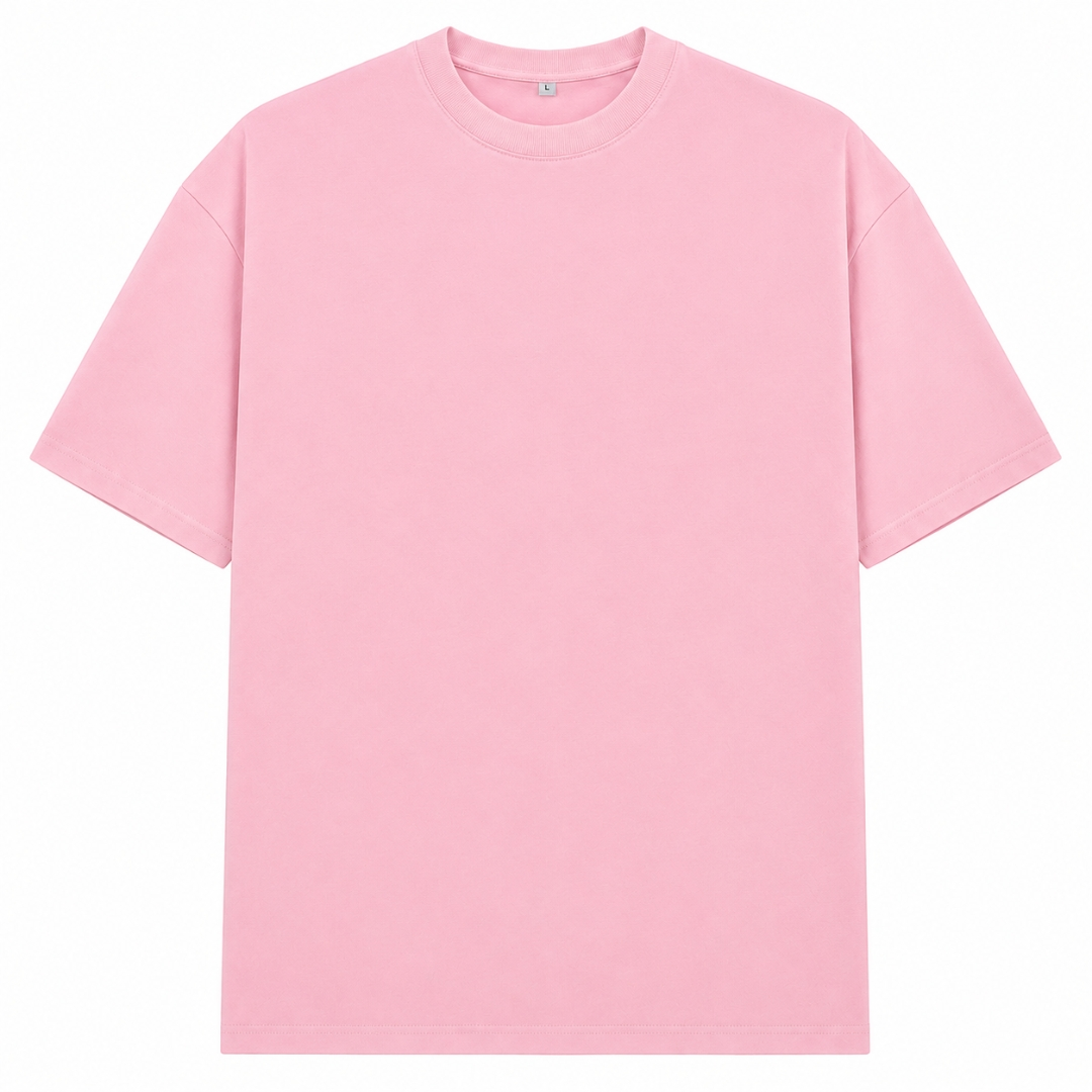 When Words Fail... - Oversized Shirt - Soft Pink 