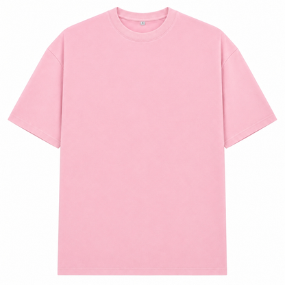 When Words Fail... - Oversized Shirt - Soft Pink 