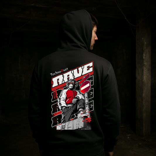 Rave Monkey - Oversized Hoodie