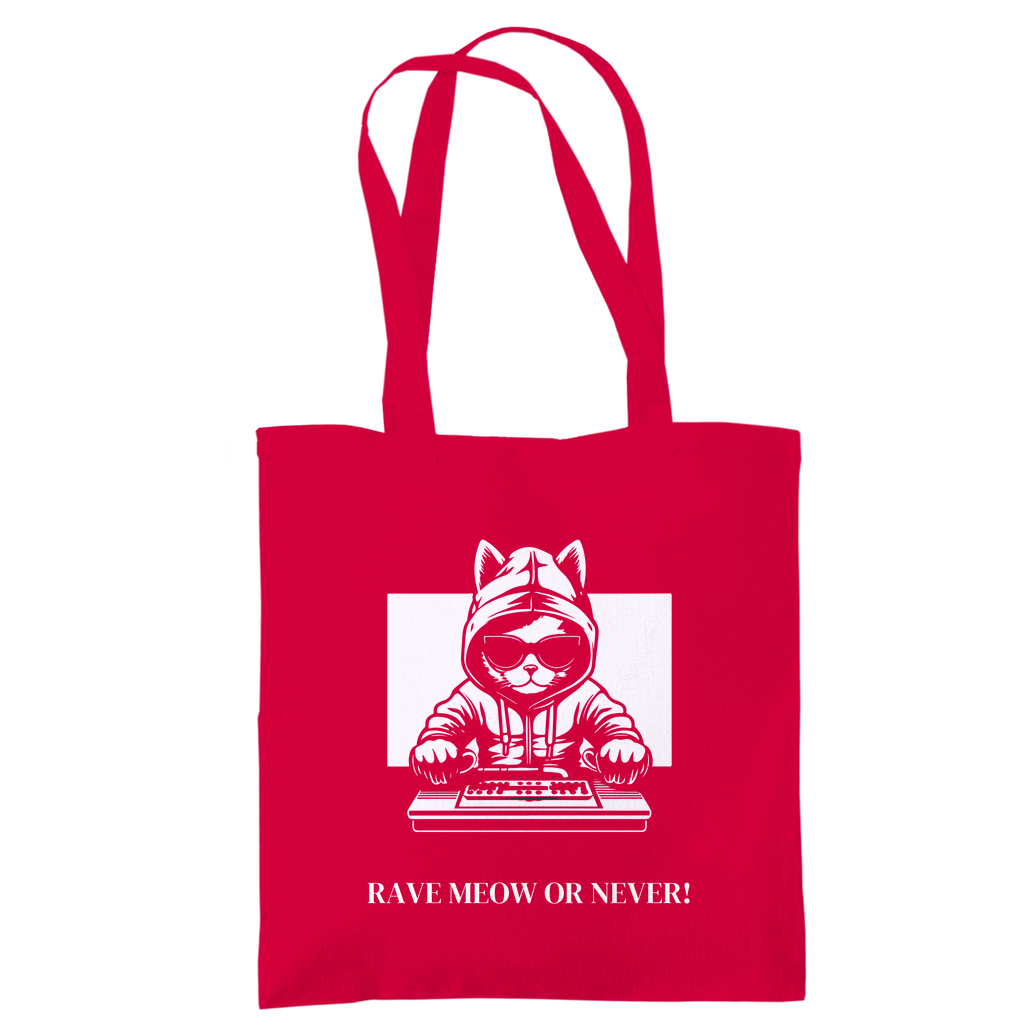 Rave Meow tote bag