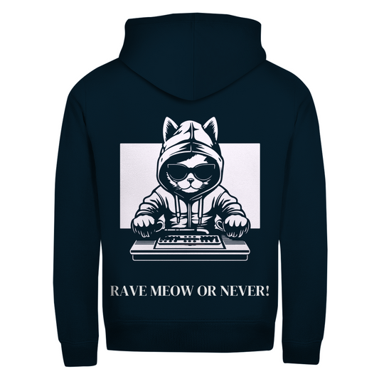 Sweat à capuche zippé pour homme Rave Meow