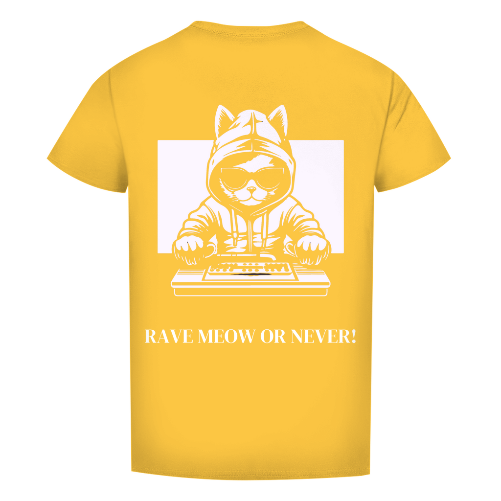 Men's Premium Organic T-Shirt Rave Meow