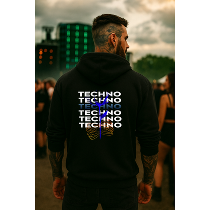 Techno Flower -  Oversized Hoodie