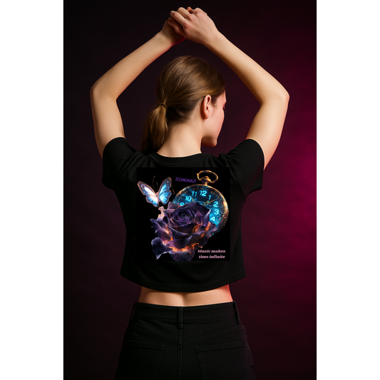 Music makes time infinite - Cropped Tee
