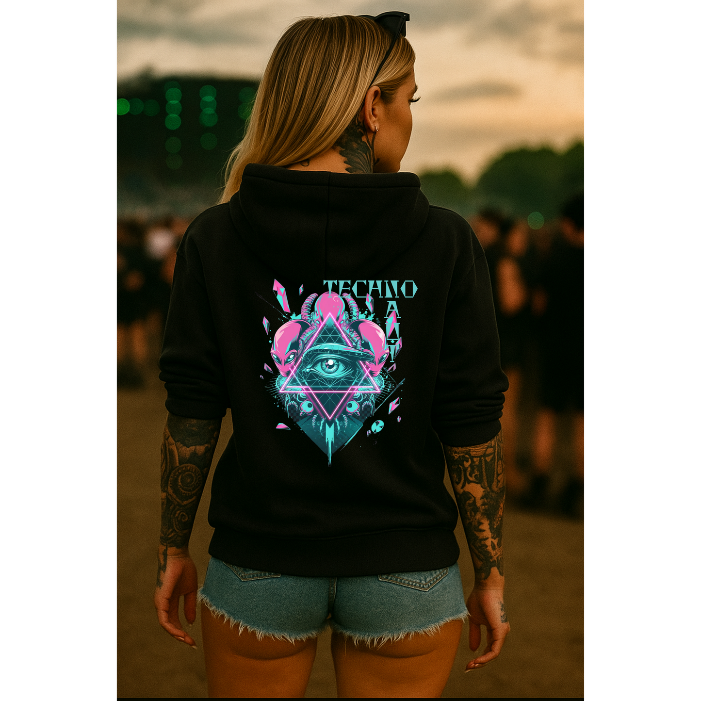 TECHNONAUT IS WATCHING YOU - OVERSIZED HOODIE