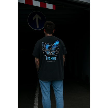Techno Butterfly - Oversized Shirt